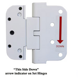 Hoppe Pure White Guide Hinge 850-3033861