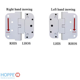 Hoppe Pure White Guide Hinge 850-3033861