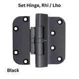 Hoppe F9714, 2009 Set Hinge, Rhi / Lho- Black - 3033967
