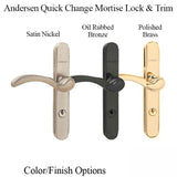 Andersen/Emco Mortise Lock Handleset Replacement for Doors Made After 2004 - Choose Color