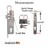 Andersen/Emco Mortise Lock Handleset Replacement for Doors Made After 2004 - Choose Color