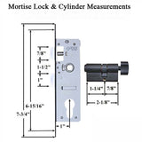 Andersen Contemporary Storm Door Hardware, Kwikset Key