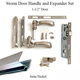 Andersen Storm Door Handle and Expander Set, 1-1/2 Inch Door - Satin Nickel