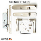 Andersen Traditional Storm Door handleset for Woodcore doors