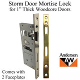 Andersen Storm Door Mortise Lock For One Inch Thick Woodcore Doors