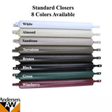 Andersen / Emco 1 Pack Standard Storm / Screen Door Closer Kit - Choose Color