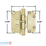 Hoppe F77-R, 2009 Adjustable Set Hinge; Lhi/Rho - Resista Brass - 3113529