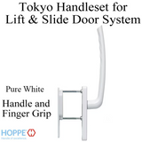 Tokyo Handle And Finger Grip For Lift And Slide Door System - Pure White