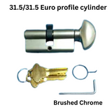 Hoppe 90 Degree Crescent Knob Keyed Cylinder - 3141909