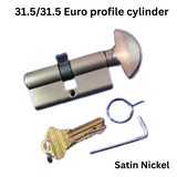 Hoppe 90 Degree Crescent Knob Keyed Cylinder 3141917