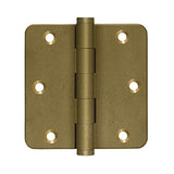 3-1/2" x 3-1/2" x 1/4" Radius Hinges