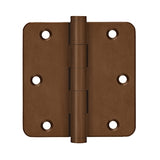 3-1/2" x 3-1/2" x 1/4" Radius Hinges