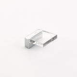 Schaub Positano - Square Angled Knob/Pull - Clear - 16 mm cc