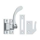 Window Lock, Casement Fastener, Reversible, 4-1/2"