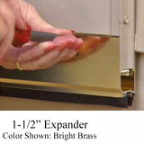 1-1/2" Storm Door Expander and 2 Sweeps, 35-1/16 Inch Length - Choose Color