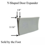 Y-Shaped Storm Door Sweep - Gray