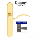 Munchen Dummy Handle Set, M112PL / 374N Fixed Pair - Dark Bronze Metallic