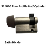 Hoppe Inactive Cylinder 31.5 mm/10 mm Euro Profile , Satin Nickel - 3374278