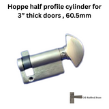 Hoppe Half Cylinder 90 degree with Crescent Knob 60.5 , Oil Rubbed Brass - 3442550