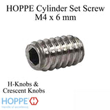 Set Screw (M4 x 6 mm) Used for H knobs and Crescent knobs