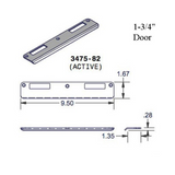 P3000 ACTIVE LATCH AND DEADBOLT, FLAT STRIKE PLATE