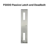 P3000 Passive Latch and Deadbolt with Curved Lip Strike Plate
