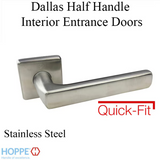 HOPPE DALLAS HALF HANDLE FOR INTERIOR ENTRANCE DOORS - STAINLESS STEEL