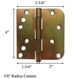 Peachtree Entry Door & IPD Citadel Swing Patio Door Hinge 4" x 3-3/4” - 36200061