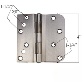Peachtree Door Hinge, 4 X 4 Offset Leaf, Plain Bearing, Outswing Door - 36200064