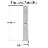 ENDURA Double Door Flip Lever Assembly, 10-3/4 inch, Choose Color