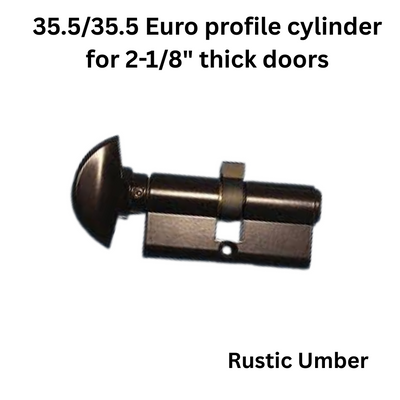 Hoppe 90 degree Key Cylinder for a 2 1/8" thick Doors - 3637007