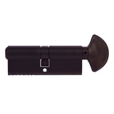 36454514 Rockwell 360 degree Solid Brass Euro profile Cylinder in Black Finish for 2-3/8&quot; Thick Door (90mm)