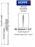 HLS-ONE 3-point Lock KIT, ACTIVE 6-8 Door w/45mm backset, choose door thickness,  6'8"