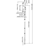 HLS One 3-Point Manual Shootbolt Kit For 6'8" Door Size, Backset 1.75" (45mm) - 3686992
