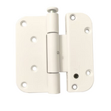 Ultimate 2D Adjustable Hinge Set Hinge (V) Outswing Non-Removable Pin 3-5/8" x 4" - White, 369909