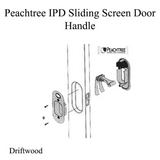 Peachtree Ipd Sliding Screen Door Handle And Strike - Driftwood