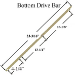 Auxillary Locking Module Drive Bar / Rod, IPD Door - Bottom