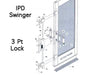 Auxiliary Locking Module Drive Bar / Rod, Ipd 8-0 Door - Top