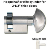Hoppe Half Cylinder 90 degree with Crescent Knob 40.5 , White - 3745964
