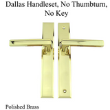HOPPE MULTIPOINT LOCK HANDLESET -  NO KEY NO THUMBTURN, M1643 / 2161N SET - DALLAS DUMMY PAIRS