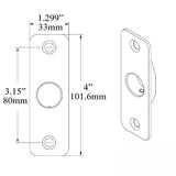 Removable Rosette for HOPPE Lift and Slide Door Systems - Rustic Umber