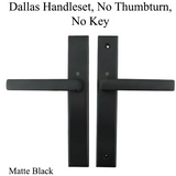 HOPPE MULTIPOINT LOCK HANDLESET -  NO KEY NO THUMBTURN, M1643 / 2161N SET - DALLAS DUMMY PAIRS
