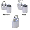 Arch Middle Pivot Hinge - Aluminum - 380000