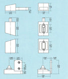 Store Front Commercial Doors Pivot Hinge Us Alum - Aluminum - Left Hand - 380007