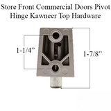 Store Front Commercial Door Pivot Hinge, Kawneer Top and Bottom, Right Hand - Choose Color