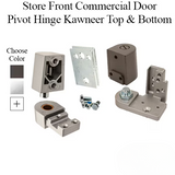 Store Front Commercial Door Pivot Hinge, Kawneer Top and Bottom, Right Hand - Choose Color