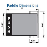 Commercial Doors Push / Pull Exit Paddle, Lh - 380023