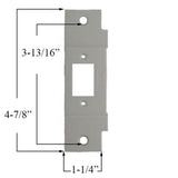 Converter Plate, Asa To Standard 2-1/4" Strike Plate - Primer - 380602