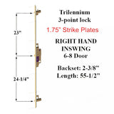 TRILENNIUM 3000, 55-9/16", 6'-8" DOOR, RIGHT HAND INSWING, WITH 1.75 STRIKE