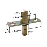 Fork Connector with Plate for Double French Casement Window